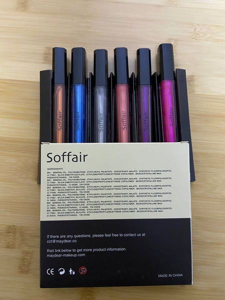Soffair 6 Colors Lip Gloss Set